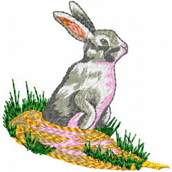 Rabbits Embroidery Design 5